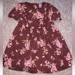 OshKosh Floral Burgundy Dress 3T